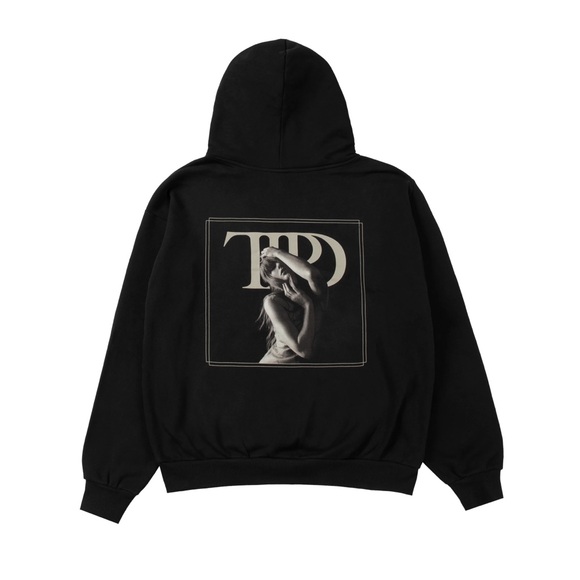 NEW Taylor Swift TTPD Spotify Exclusive Black Hoodie - Size Small - Picture 3 of 5